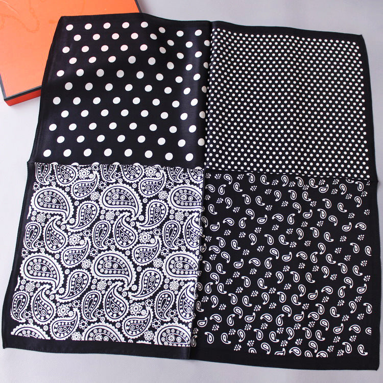 Men's Fashion Vintage  Cashew Flower Silk Scarf