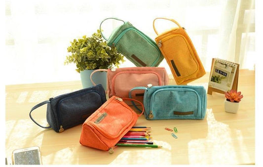 Plaid pencil case
