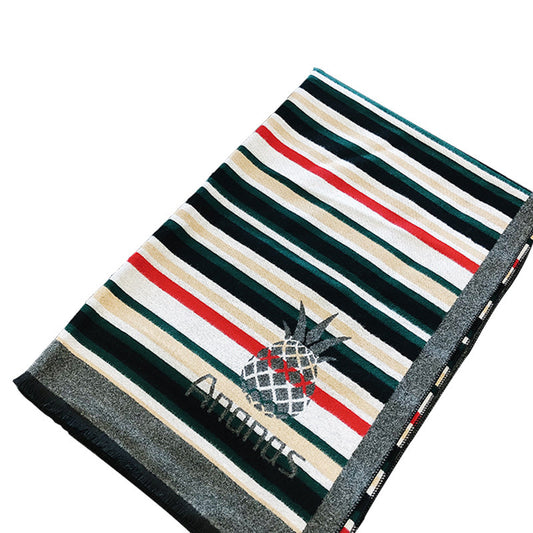Autumn and winter new scarf women's color striped check