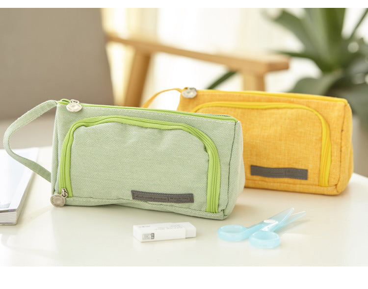 Plaid pencil case