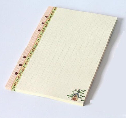A5 A6 Colored Diary Binder Filler Paper