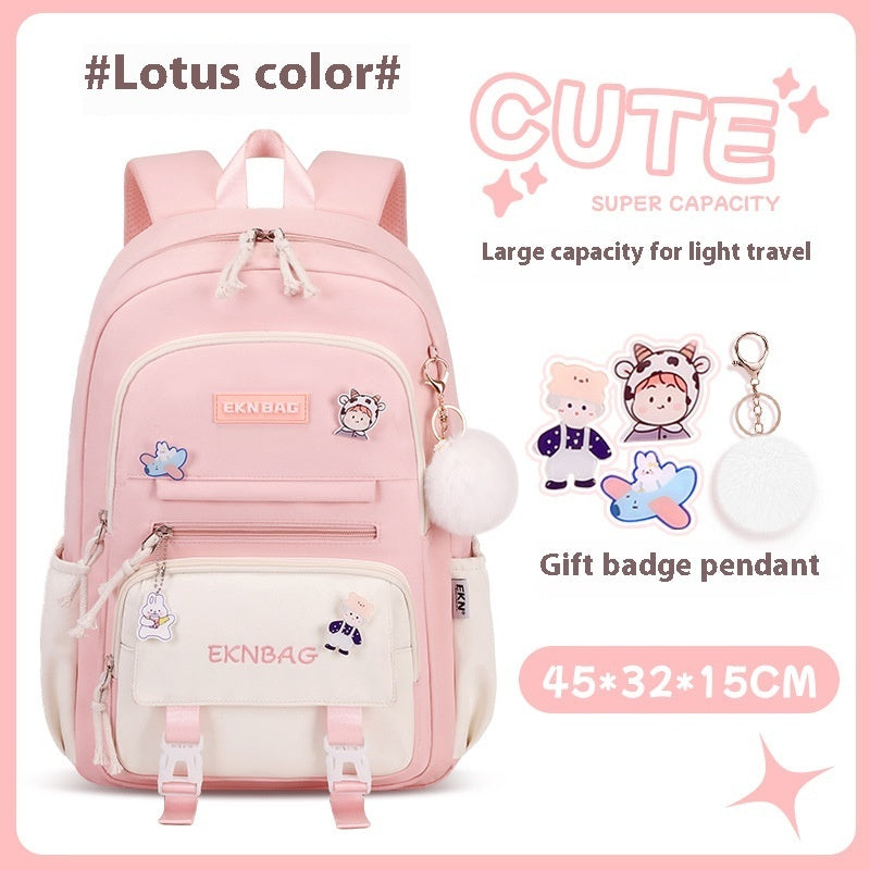 Student Children Schoolbag Girls Waterproof Backpack