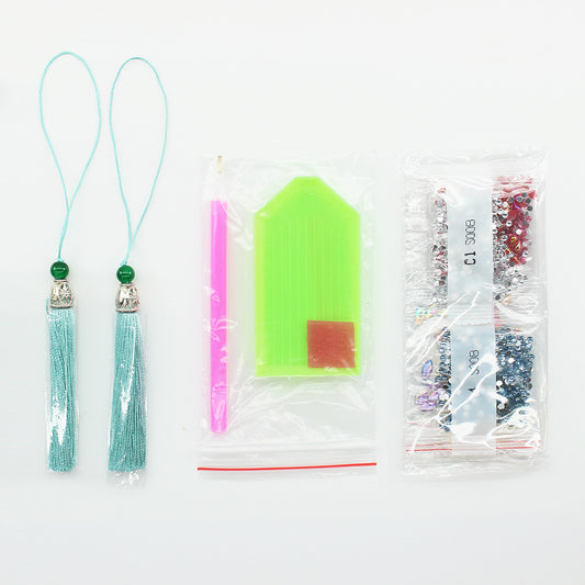 New 5d Bookmark Diamond Painting Diy Bookmark With Pendant