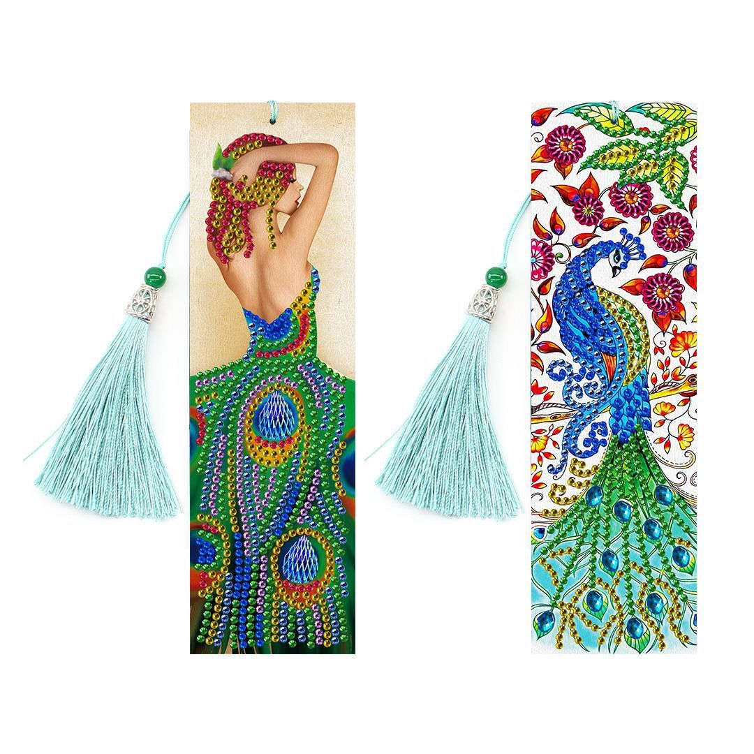 New 5d Bookmark Diamond Painting Diy Bookmark With Pendant