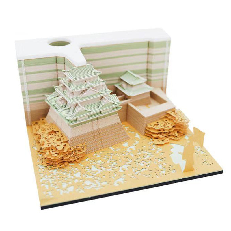 Three-dimensional Post-it Note Hayao Miyazaki Spirited Away 3D Architectural Model