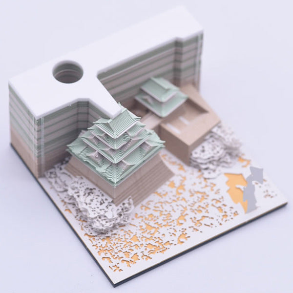 Three-dimensional Post-it Note Hayao Miyazaki Spirited Away 3D Architectural Model