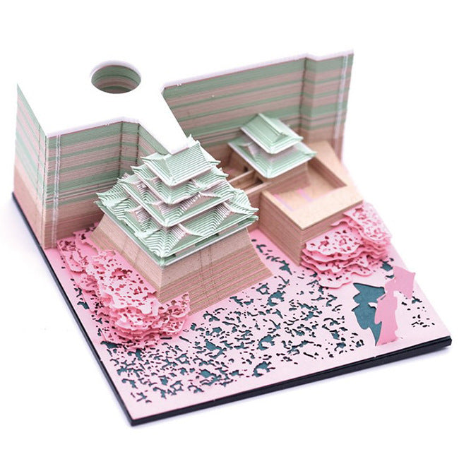 Three-dimensional Post-it Note Hayao Miyazaki Spirited Away 3D Architectural Model