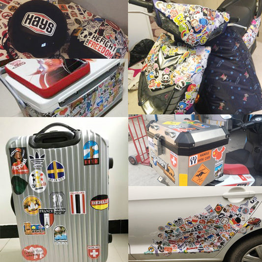100 Luggage Stickers Mixed Series Creative Graffiti Cartoon Car Stickers