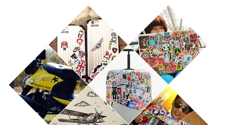 100 Luggage Stickers Mixed Series Creative Graffiti Cartoon Car Stickers