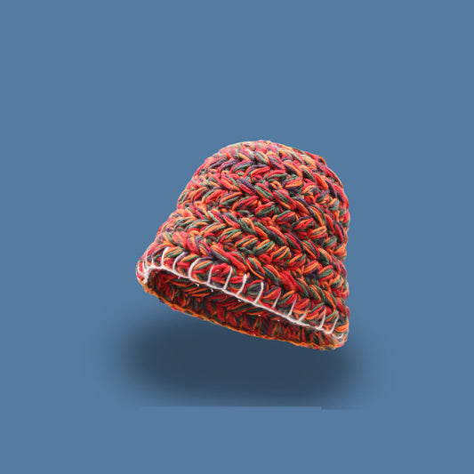 Korea Autumn And Winter Neon Color Woolen Hat