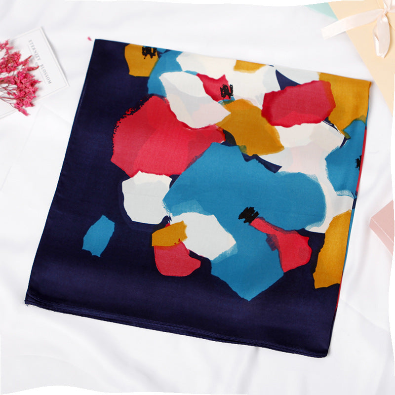 Women's Small Square Scarf Small Scarf Turban Bib