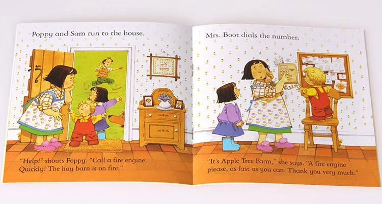 Usborne Children's English Picture Book Farmyard Tales 20 Volumes Free Audio