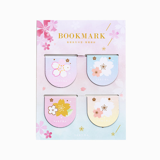 Yanji Magnetic Bookmarks Falling Sakura Series Cute Girl Gift Book Folder Fridge Magnet 4 Styles