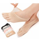 Four Seasons Ultra-Short And Thin Glue Split-Toe Five-Finger Socks Women'S Shallow Mouth