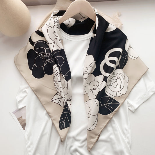 Big Square Scarf Female Spring And Autumn Thin Money Joker Web Celebrity