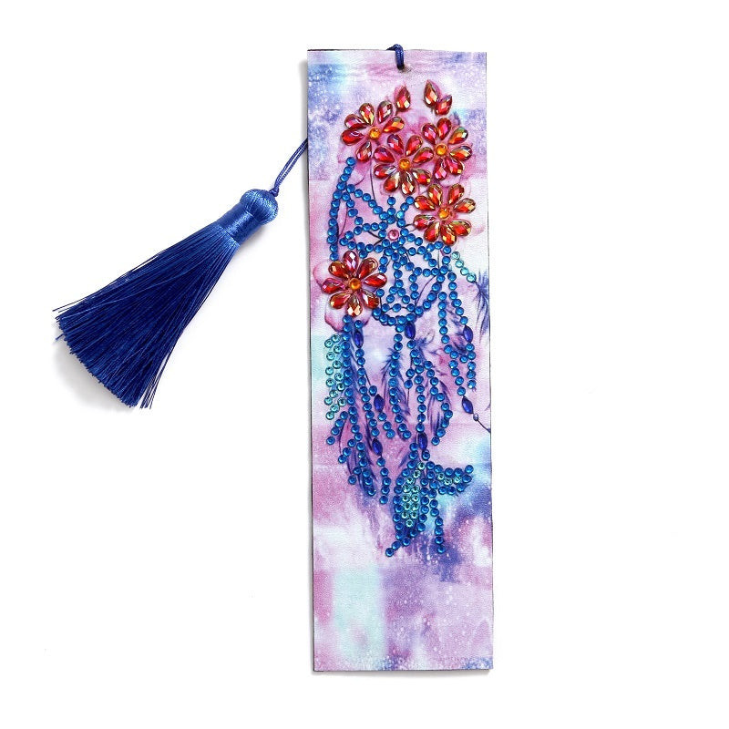 Cross-border New 5d Bookmark Diamond Painting Diy Bookmark With Pendant