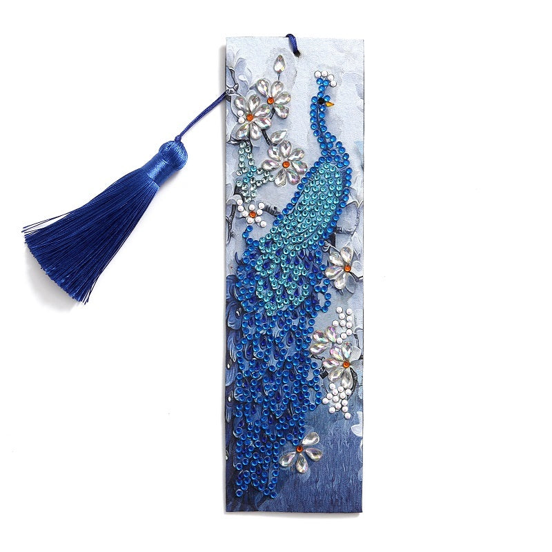 Cross-border New 5d Bookmark Diamond Painting Diy Bookmark With Pendant
