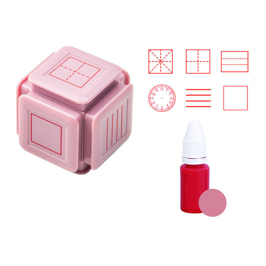 Creative Pinyin English Tianzi Grid Seal