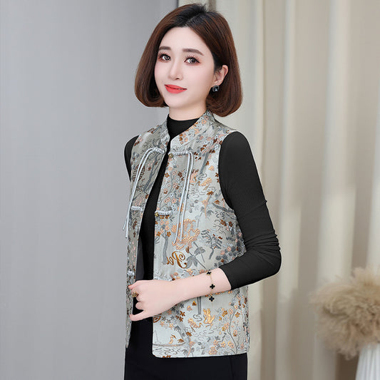 Women's Spring And Autumn Small Western Style New Chinese Vest
