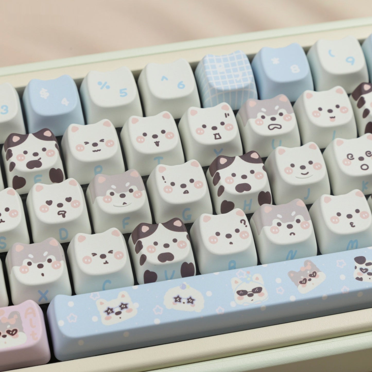 Cat Highly Cute Puppy Full Set PBT Sublimation Key Cap