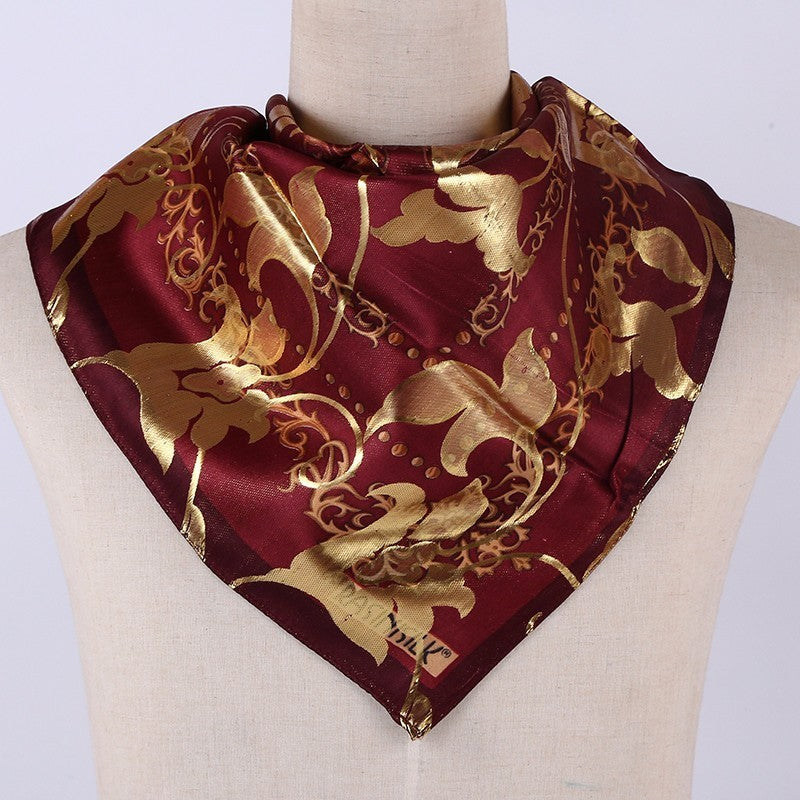 Arab women's silk scarf cover printed jacquard scarf