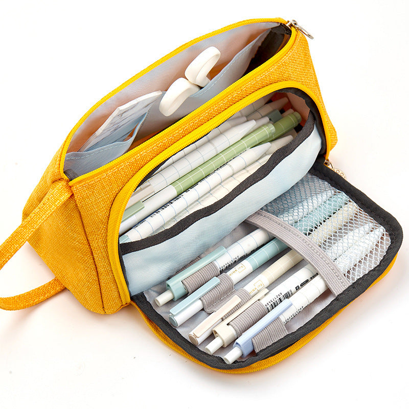 Plaid pencil case