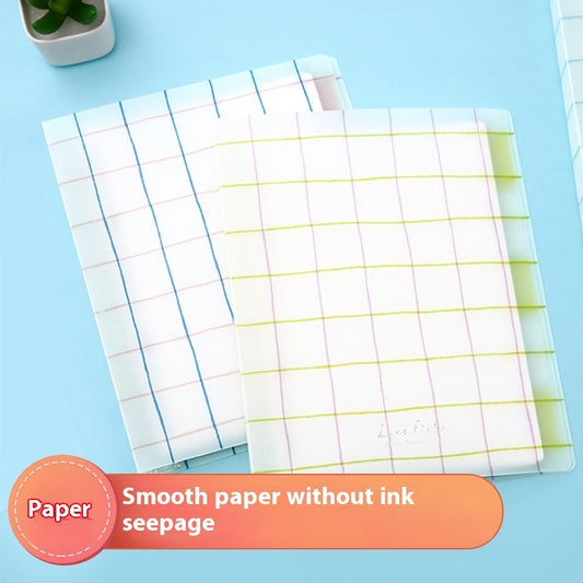 Loose Spiral Notebook Shell Pastel Cookie Soft Light Refill B5 Plaid Impression A5