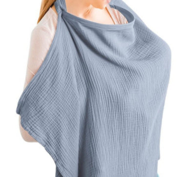 Double Layer Pure Cotton Baby Cover Blanket Breastfeed Outwear Towel Anti-exposure Shawl