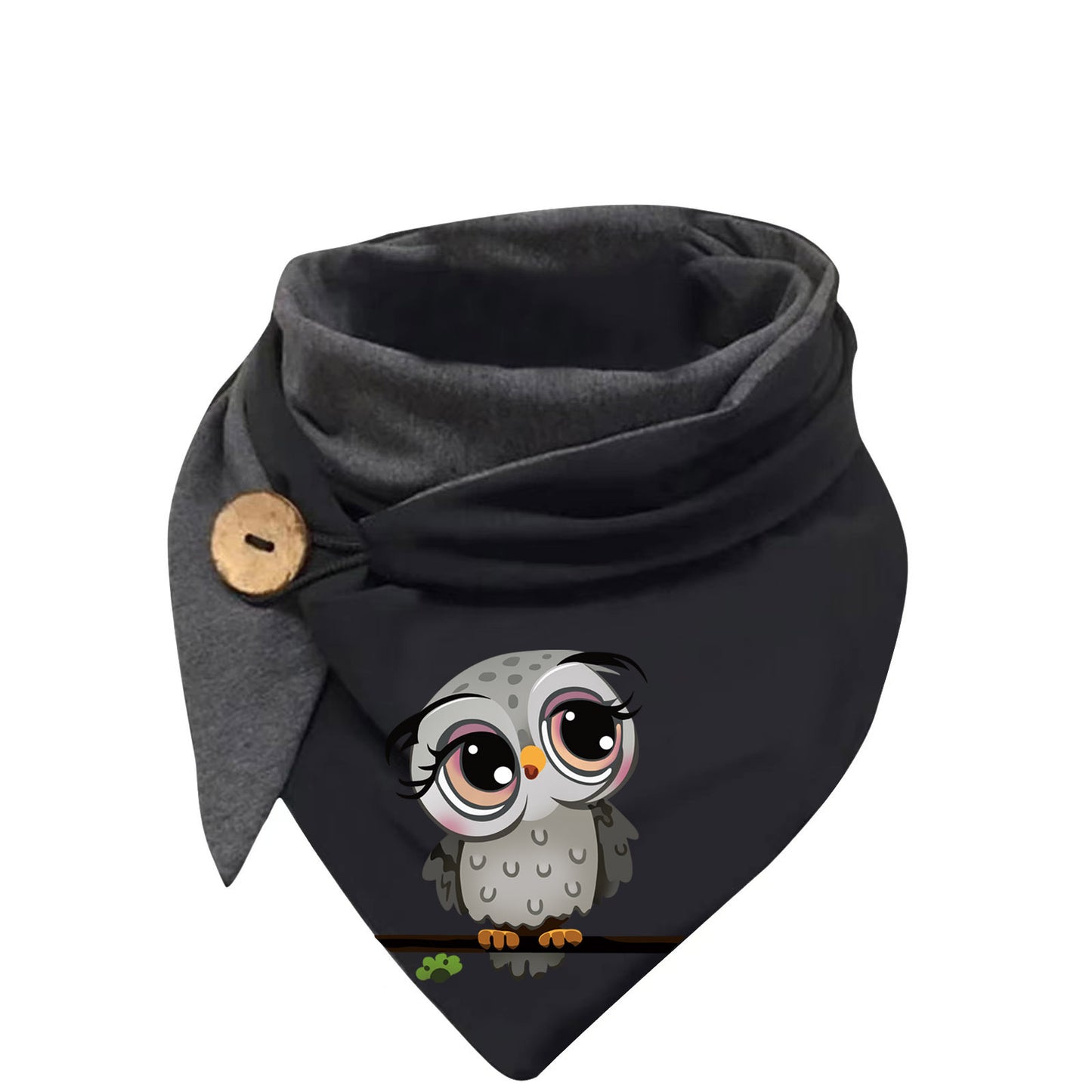 Women's Cotton Malaysia Warm Button Scarf