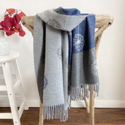 Autumn And Winter Cashmere Dandelion Jacquard Scarf