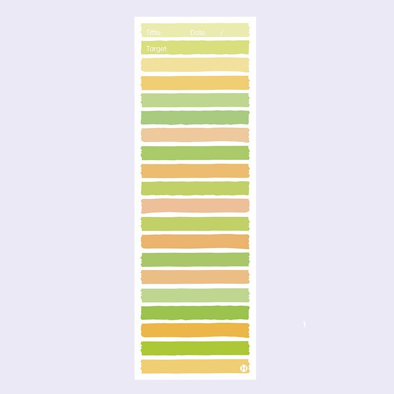 Simple Ins Wind Super Long Clause Color Student Notepad