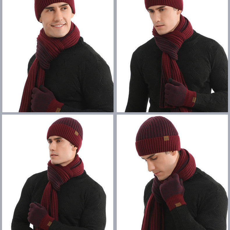 Three Piece Hat Scarf And Gloves