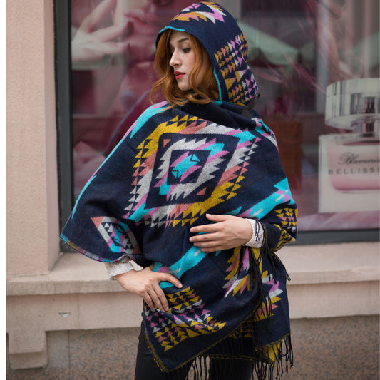 autumn and winter sweater women's cardigan long tassel retro loose wild student sweater women's jacket