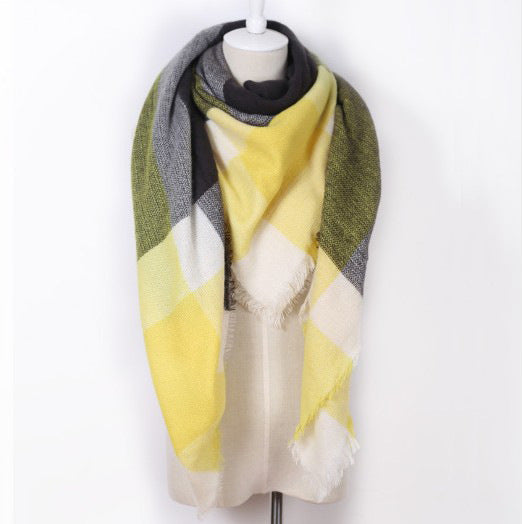 European And American Triangle Cashmere Women's Winter Scarf Shawl