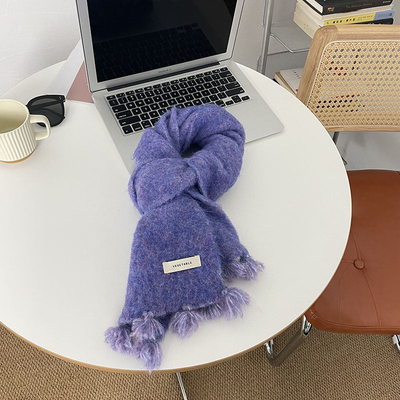 Women's Autumn And Winter Warm Wool Scarf