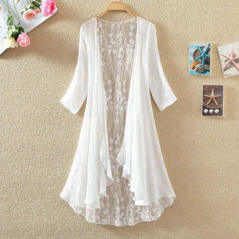 Womens Hollow Loose Loose Sunscreen Air Conditioning Shirt Thin Coat