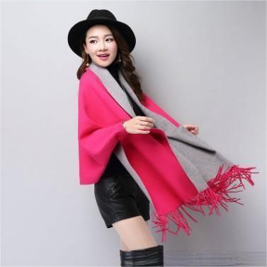 Ladies Shawl Cardigan Tassel Cape Sweater Coat