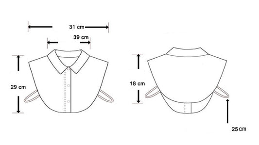 Chiffon Rhinestone Fake Collar Shirt Women's Shawl