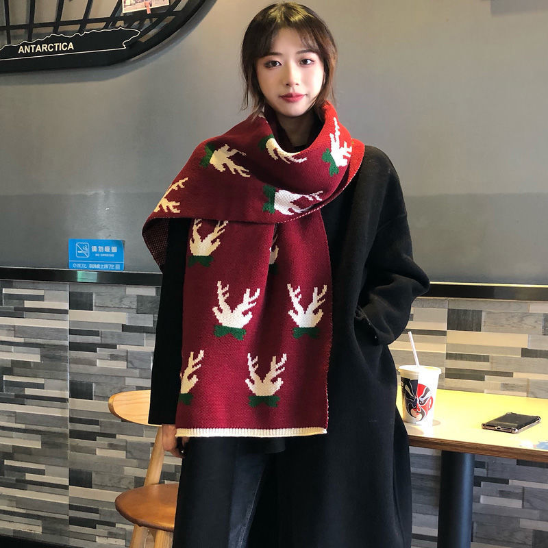 Cashmere Like Warm And Thickened Scarf In Winter