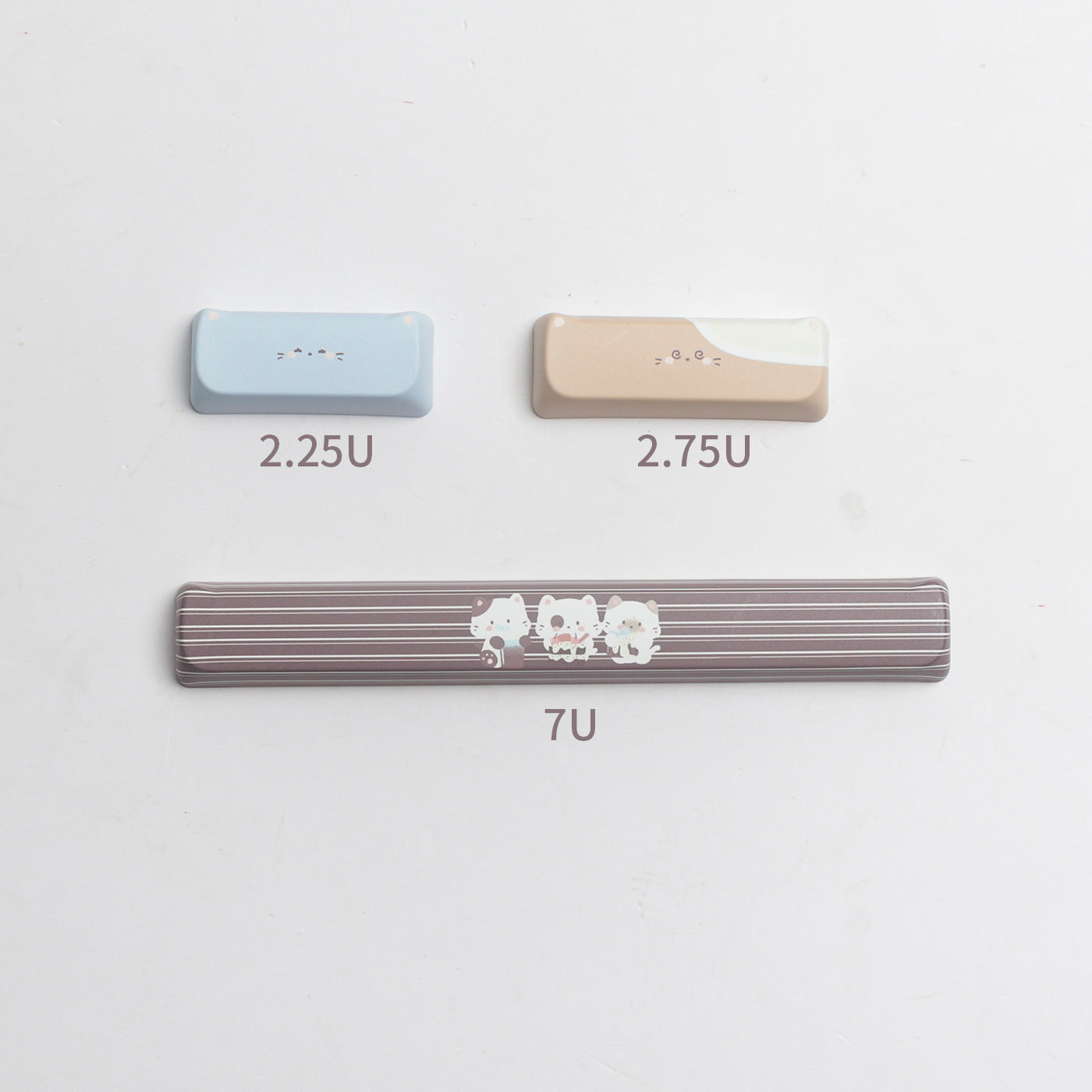 High Sea Salt Cat Full Set PBT Sublimation Key Cap March Past Space 7u Supplement