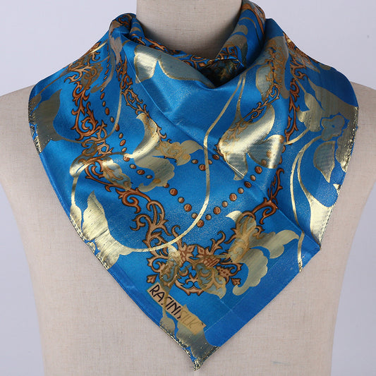 Arab women's silk scarf cover printed jacquard scarf