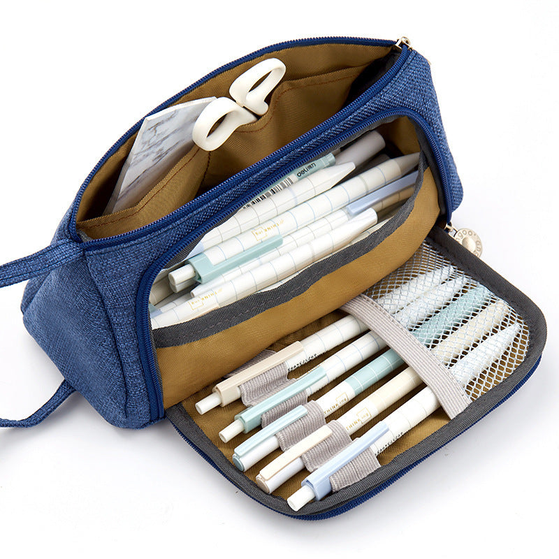 Plaid pencil case