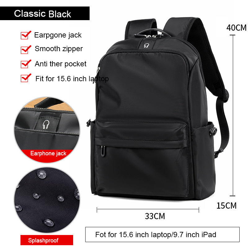 Fashion Simple Travel Bag Trendy Cool Male College Student Computer School Bag