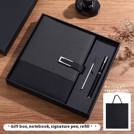 Business Thickening Notebook Soft Leather High-grade Gift Set