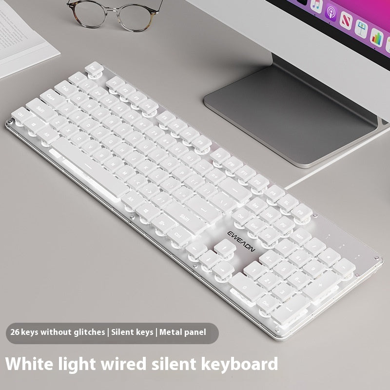 Button Mute Keyboard Wired Comfort Mechanical Feeling Suit