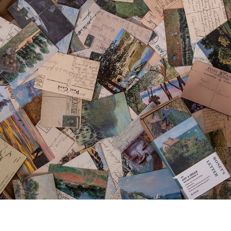 100 Pieces Of Retro Small Book Double-sided Notes Mini Card Account
