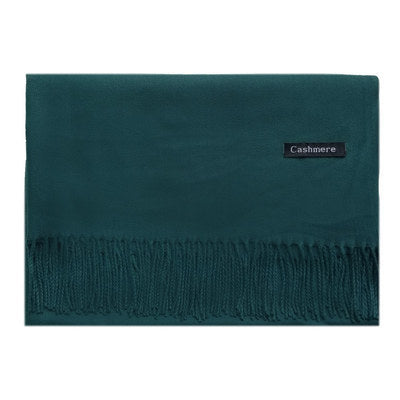 Women's Solid Color Scarf Tassel Shawl