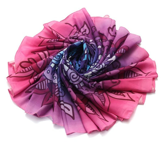 Beach Towel Chiffon Round Shawl