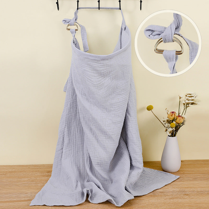 Double Layer Pure Cotton Baby Cover Blanket Breastfeed Outwear Towel Anti-exposure Shawl