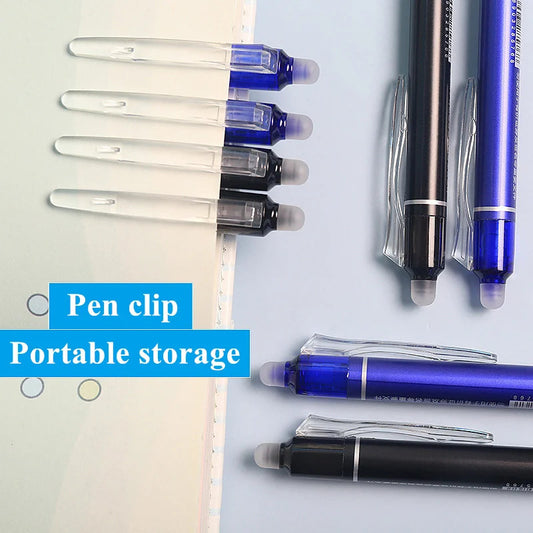 Hot Erasable Push Gel Pen 05mm Elementary School Student Simple